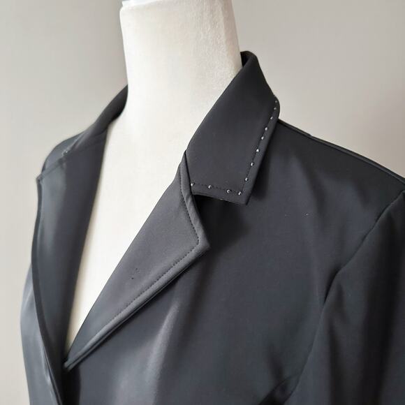 Romfh Bling Equestrian Show Coat Black w Swarovski Crystals Women's‎ Size 10 - Picture 5 of 16